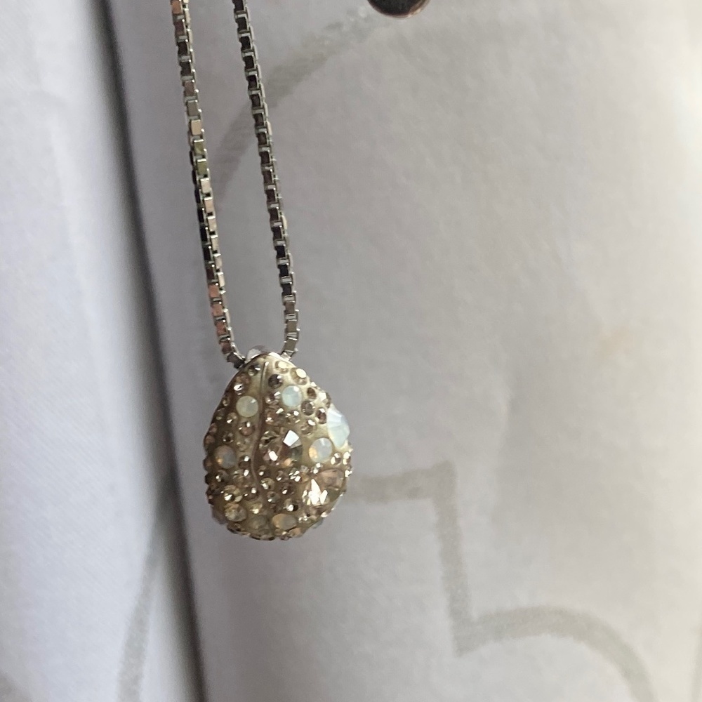 SWAROVSKI silver tone necklace